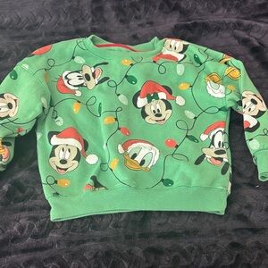 Disney Festive Green Kids Sweatshirt